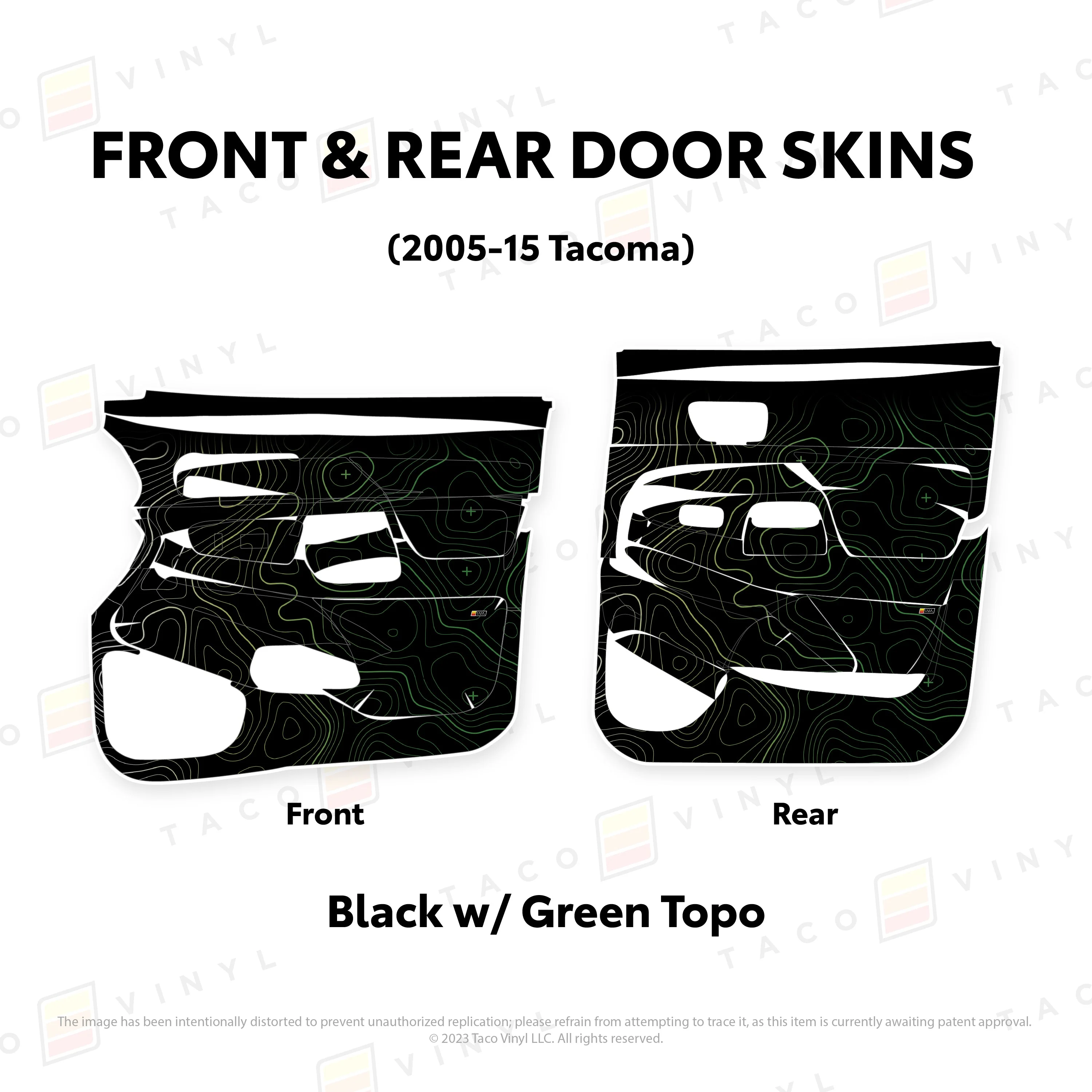 Taco Vinyl Door Skins for Tacoma (2005-2015) - Image 37
