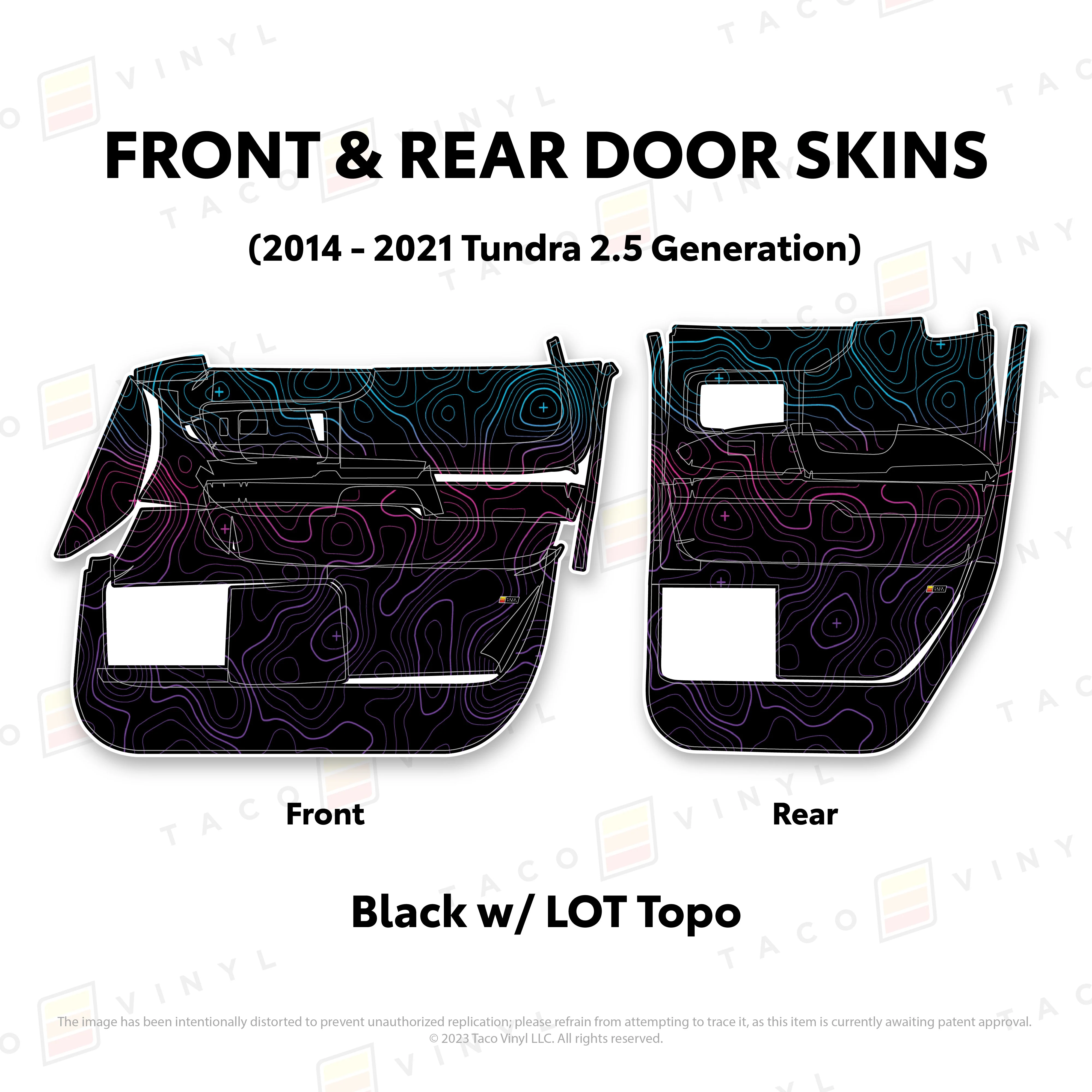 Taco Vinyl Door Skins for Tundra (2014-2021) - Image 41