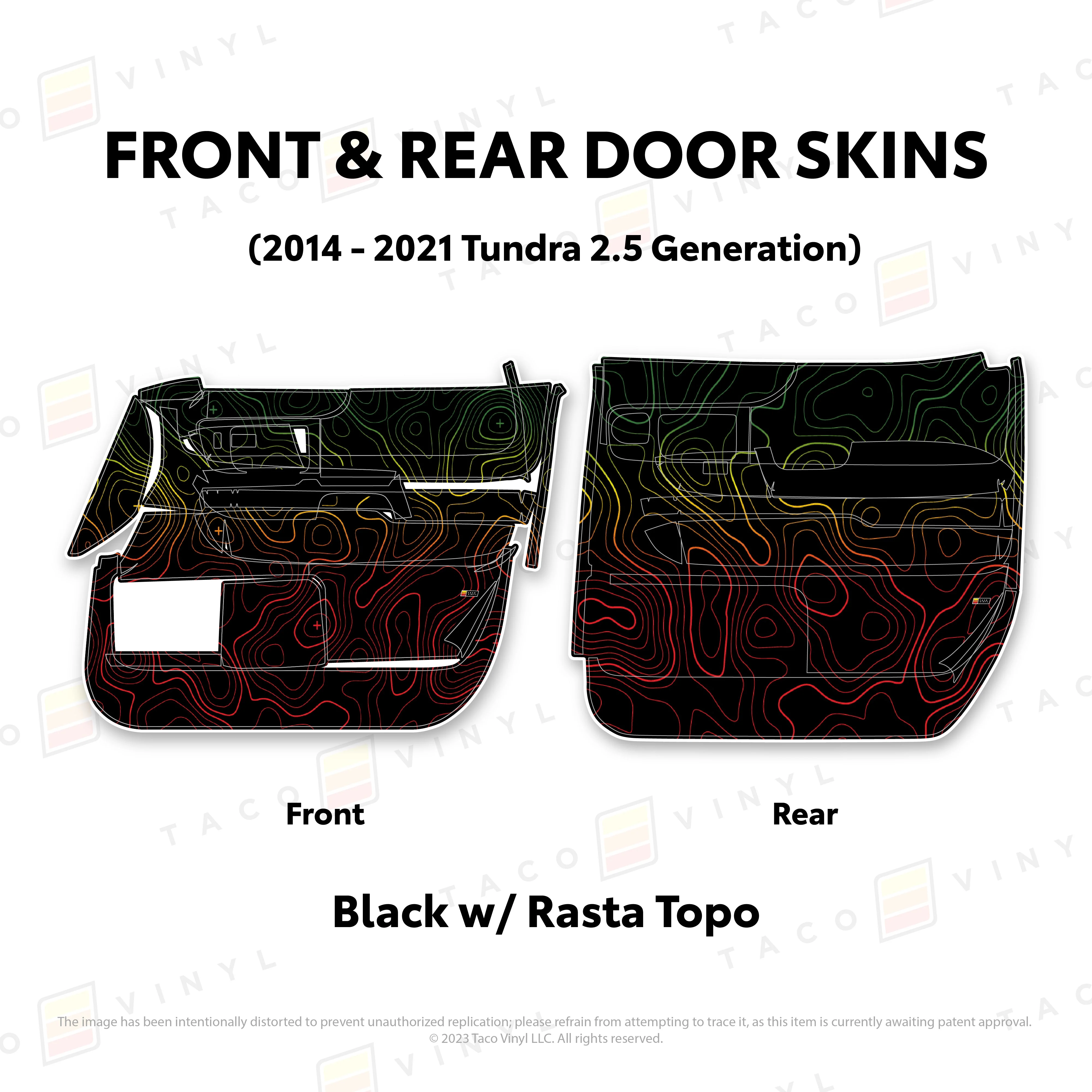 Taco Vinyl Door Skins for Tundra (2014-2021) - Image 73