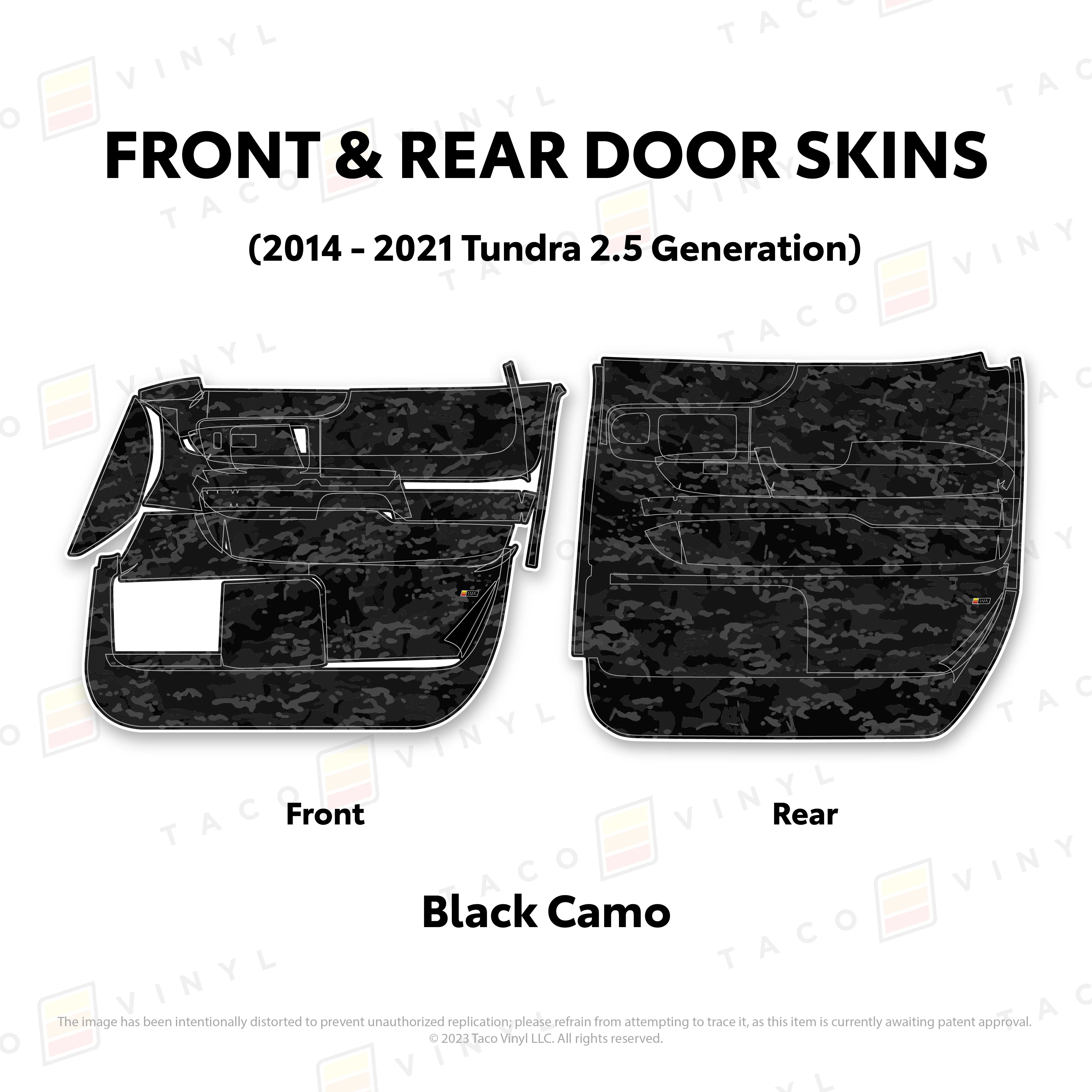 Taco Vinyl Door Skins for Tundra (2014-2021) - Image 75