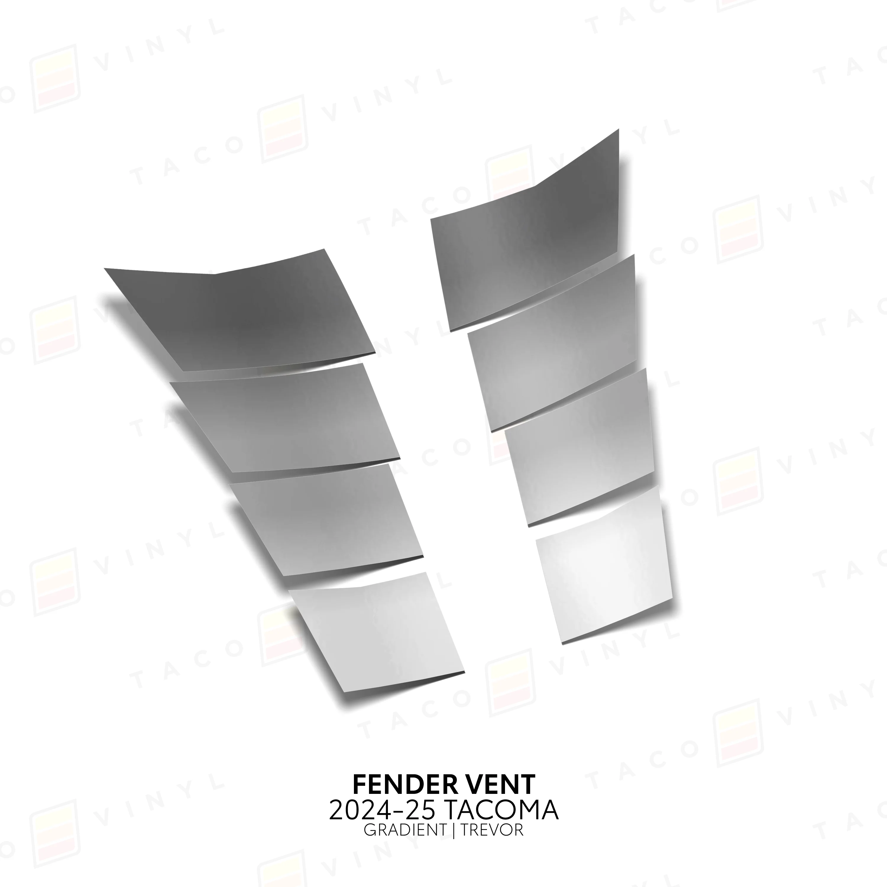 Taco Vinyl Gradient Fender Vent Decal Overlays for Tacoma (2024–2026) - Image 10