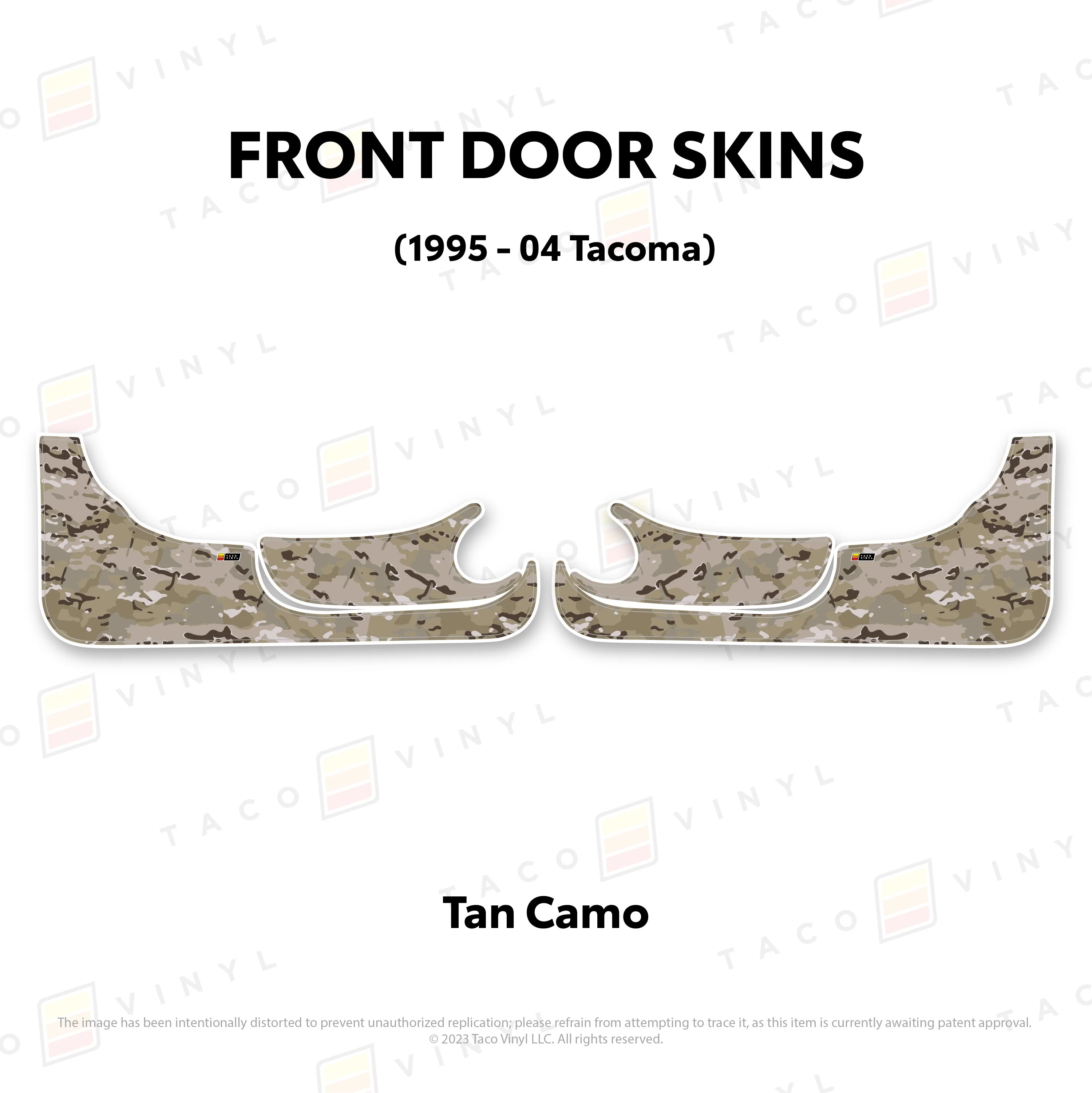 Taco Vinyl Lower Section Door Skins for Tacoma (1995-2004) - Image 7