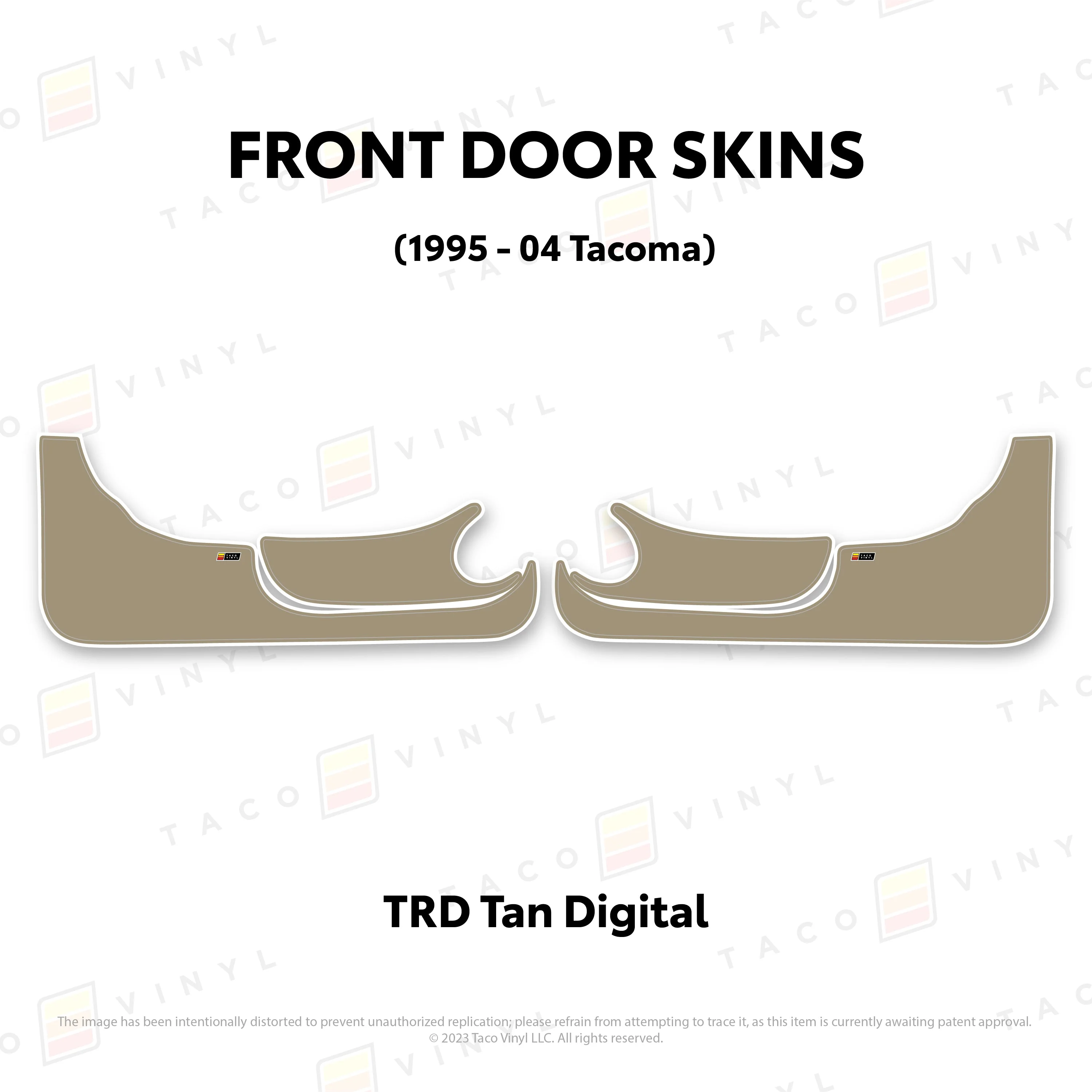 Taco Vinyl Lower Section Door Skins for Tacoma (1995-2004) - Image 9