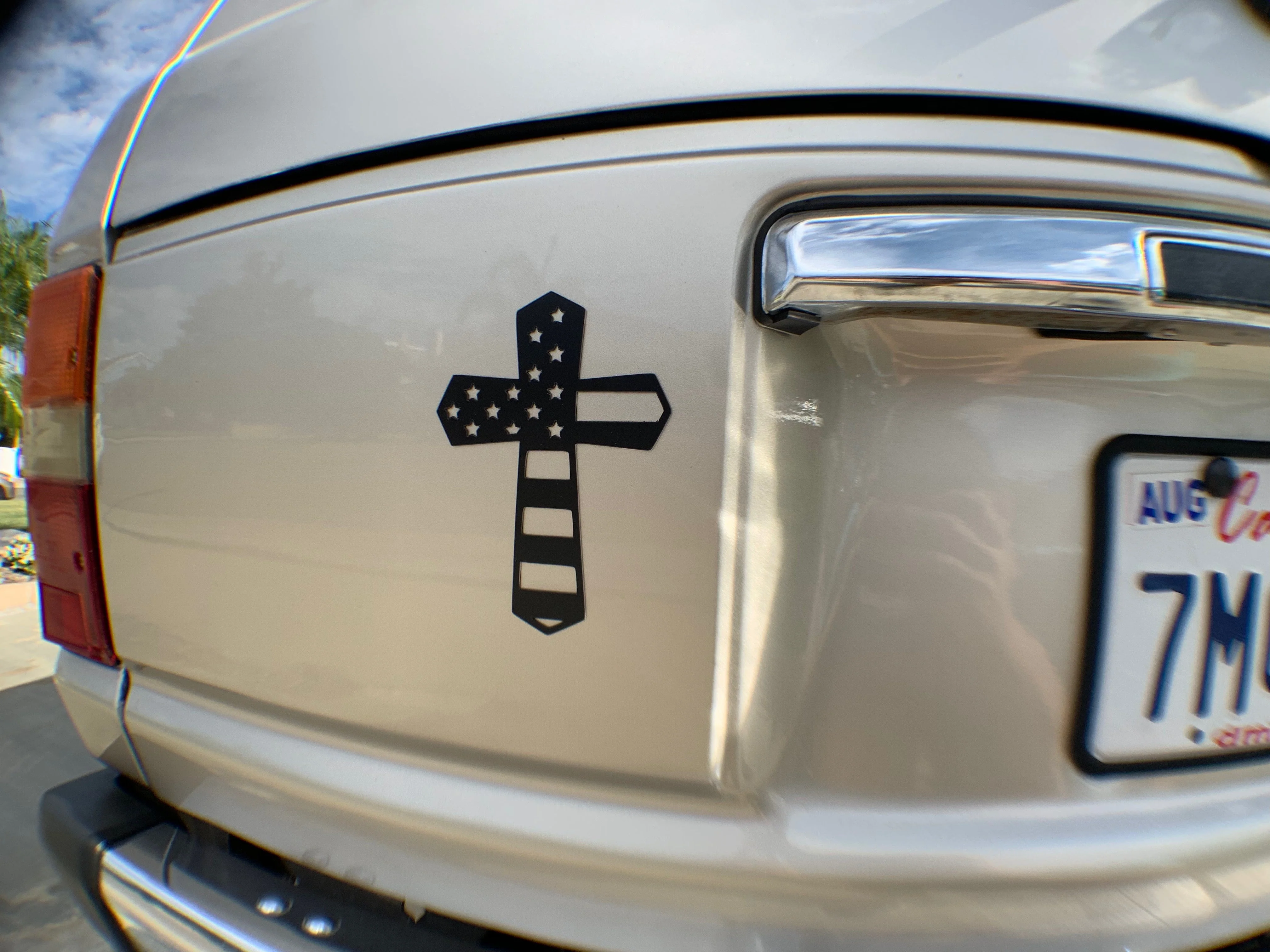 Tactilian God and Country American Flag Cross Magnet - Image 10