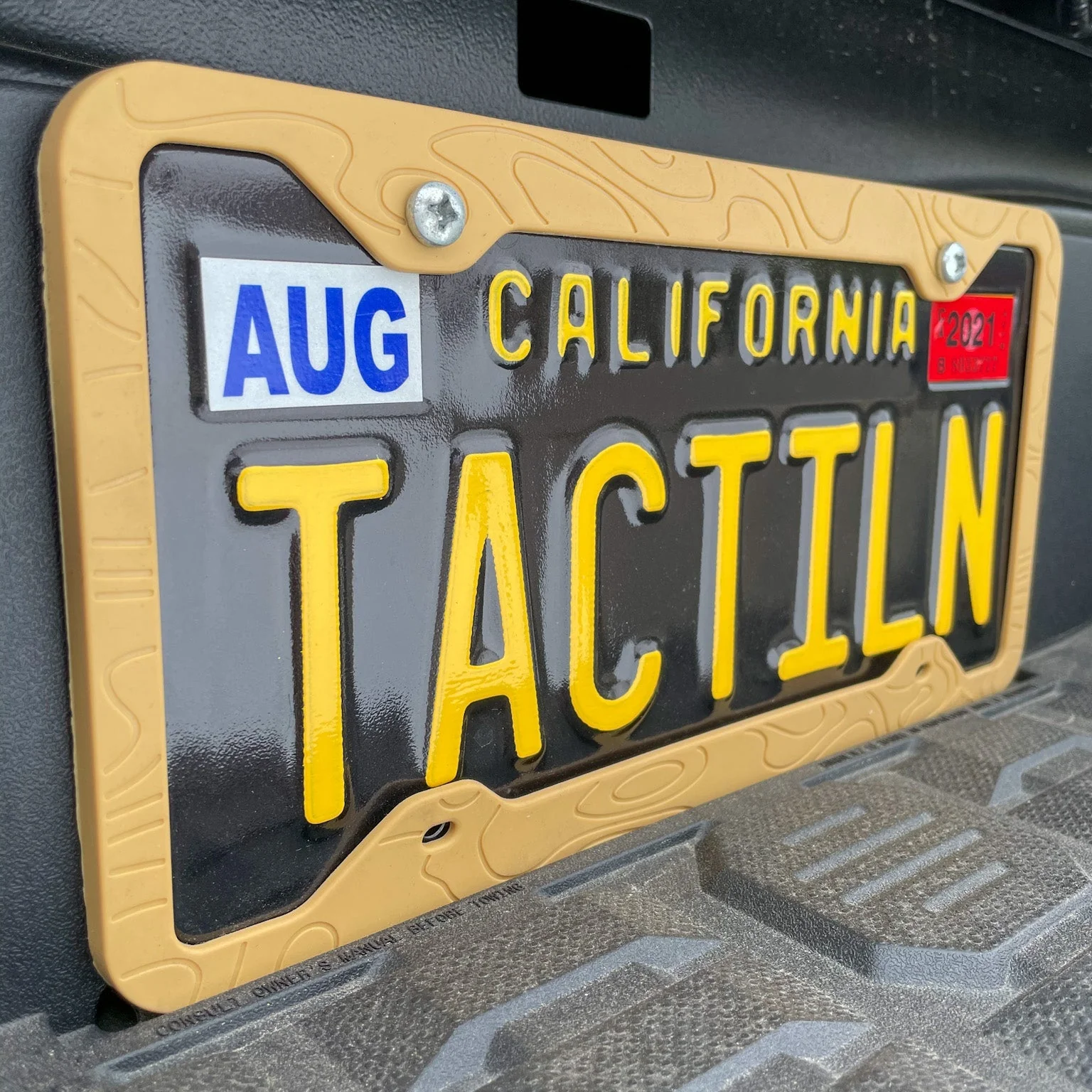 Tactilian Silicone Topography License Plate Frame - Image 8