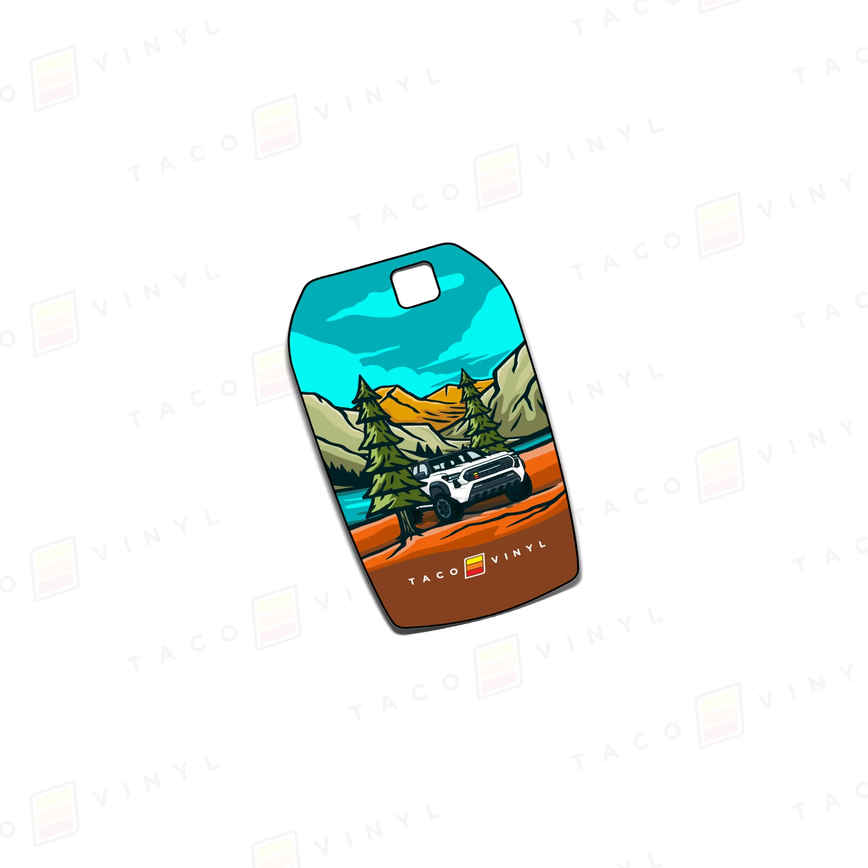 Taco Vinyl Key Fob Decals for Toyota Smart Key (HYQ14FBX) - Image 5