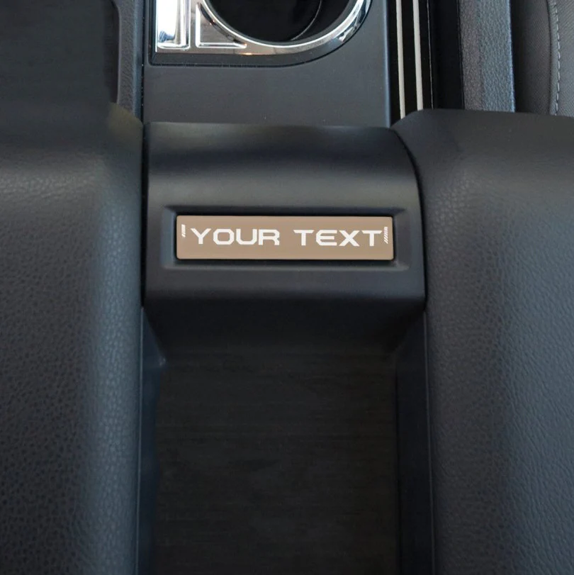 Tufskinz Center Console Badge with Custom Text for Tundra (2014-2021) - Image 10