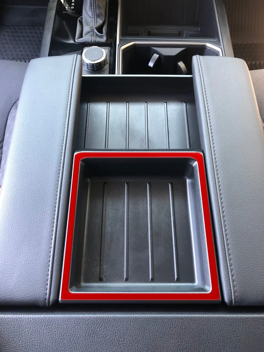 Tufskinz Center Console Compartment Accent Trim Overlay for Tundra (2022-2026) - Image 4