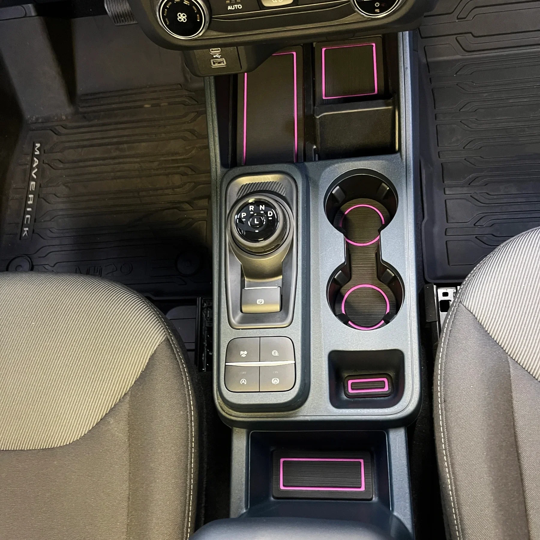Tufskinz Center Console Foam Inserts for Ford Maverick (2022-2024) - Image 9
