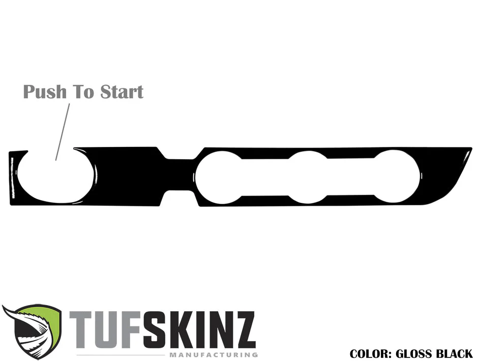 Tufskinz Climate Control Accent Trim with 2-Wheel Drive and Push to Start for  Tacoma (2016-2023) - Image 13