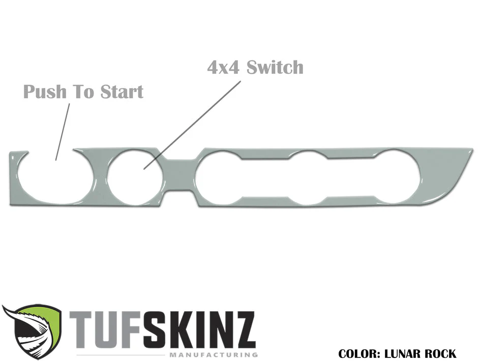 Tufskinz Climate Control with 4-Wheel Drive and Push to Start Accent Trim for  Tacoma (2016-2023) - Image 10