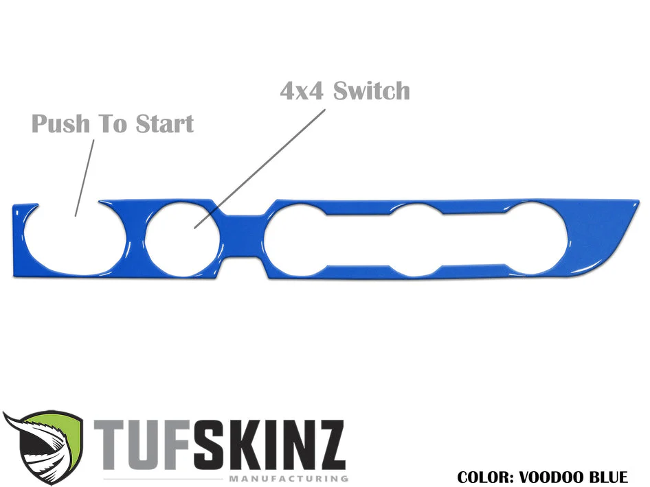 Tufskinz Climate Control with 4-Wheel Drive and Push to Start Accent Trim for  Tacoma (2016-2023) - Image 11