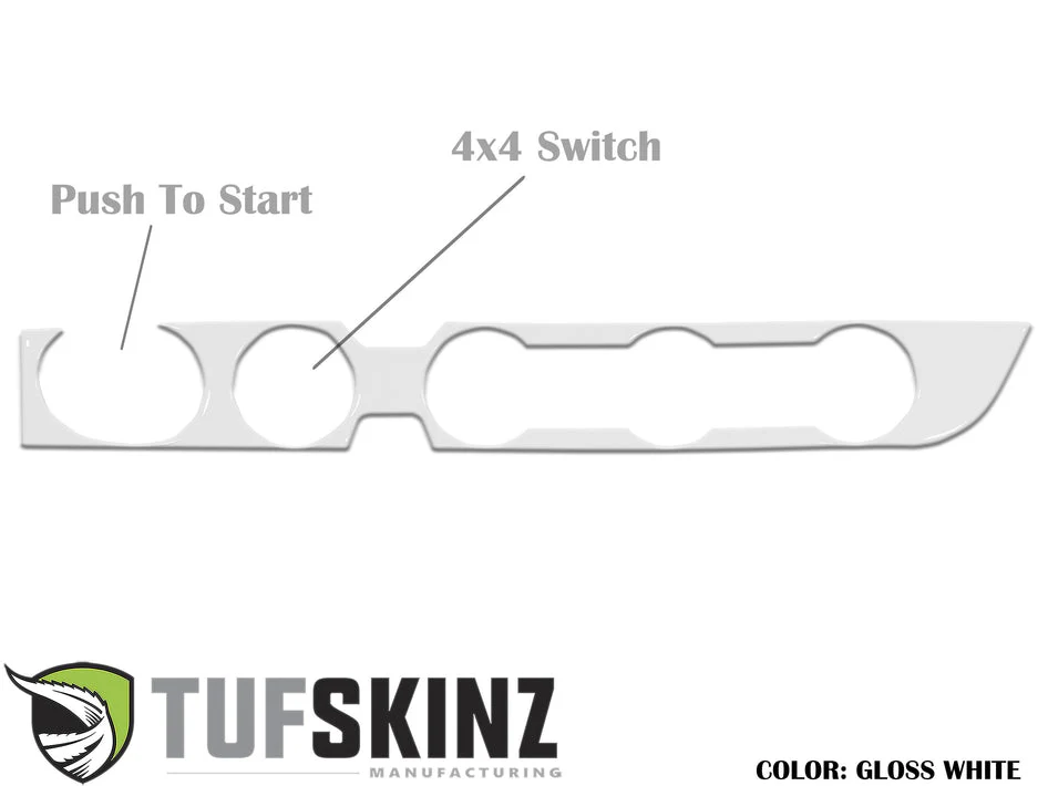 Tufskinz Climate Control with 4-Wheel Drive and Push to Start Accent Trim for  Tacoma (2016-2023) - Image 15