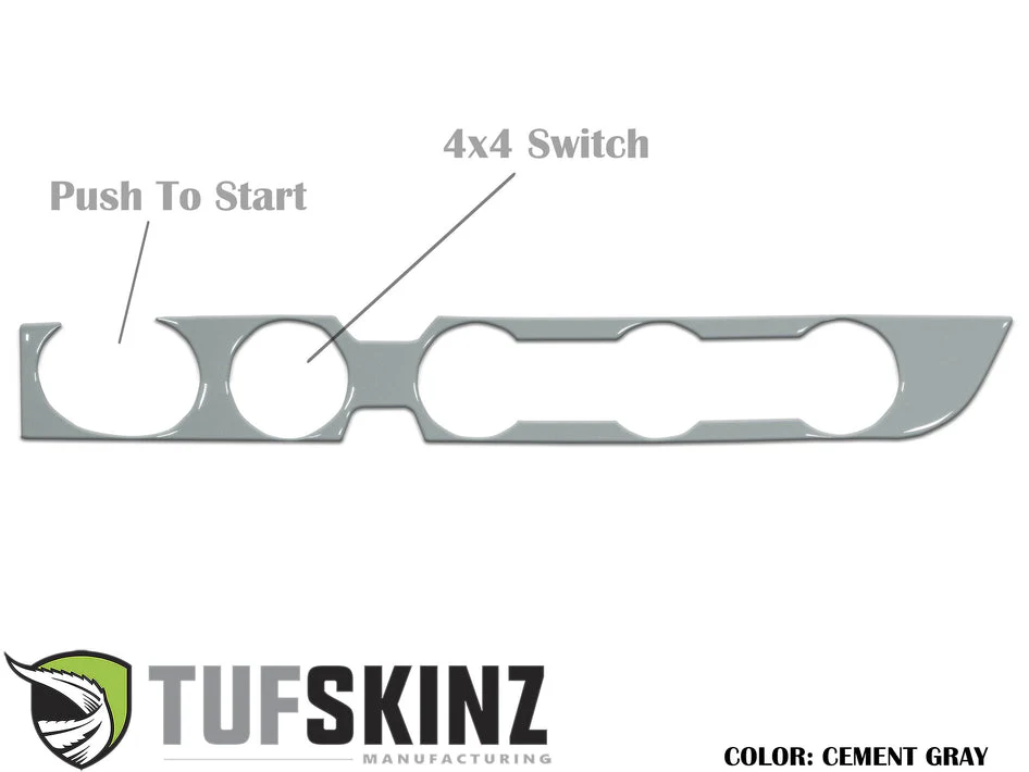 Tufskinz Climate Control with 4-Wheel Drive and Push to Start Accent Trim for  Tacoma (2016-2023) - Image 5