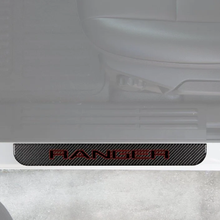 Tufskinz Domed Door Sill Protection Overlays for Ford Ranger (2019-2023) - Image 4