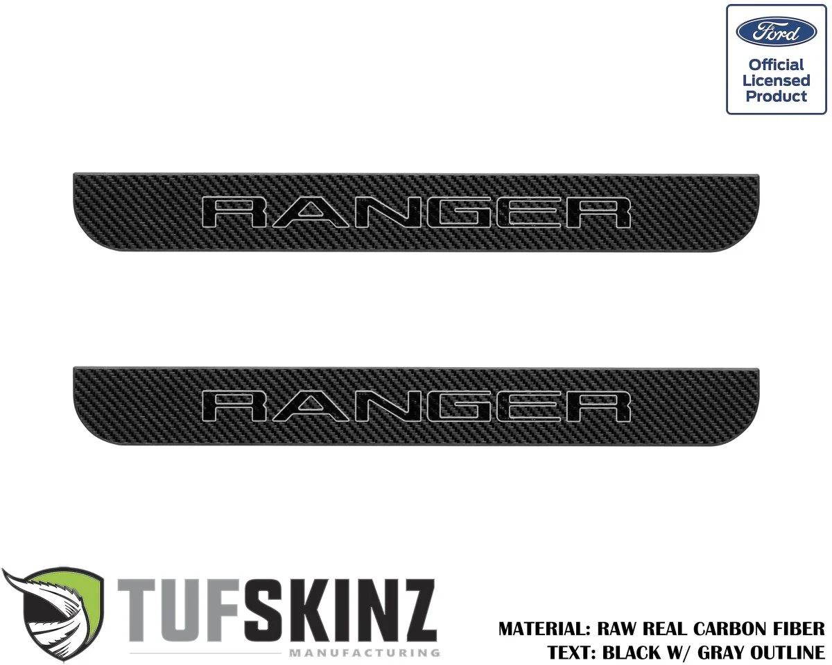 Tufskinz Domed Door Sill Protection Overlays for Ford Ranger (2019-2023) - Image 8