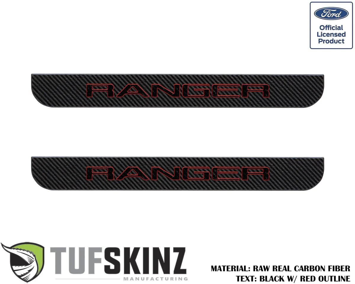 Tufskinz Domed Door Sill Protection Overlays for Ford Ranger (2019-2023) - Image 9