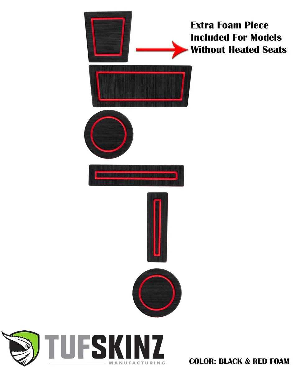 Tufskinz FOAM Cup Holder Inserts (4WD with Shifter Knob) For 4Runner (2010-2024) - Image 15