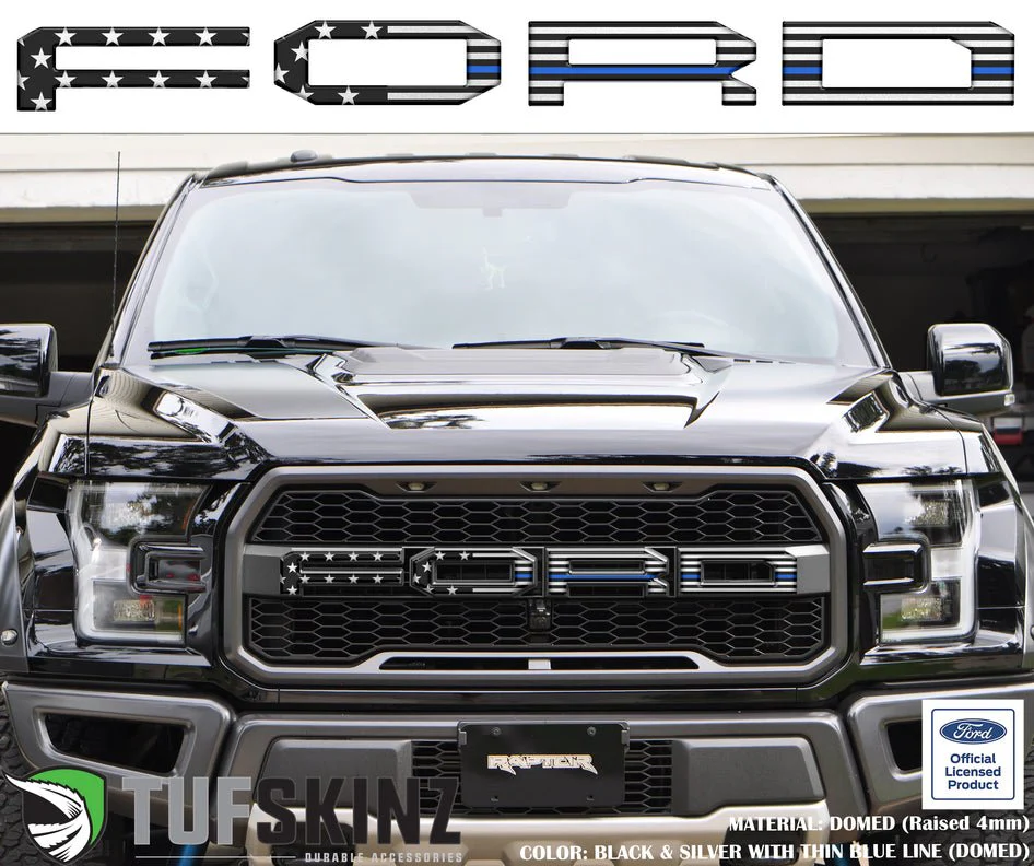 Tufskinz "FORD" Raptor Grill Lettering Overlays for F-150 (2015-2020) - Image 13