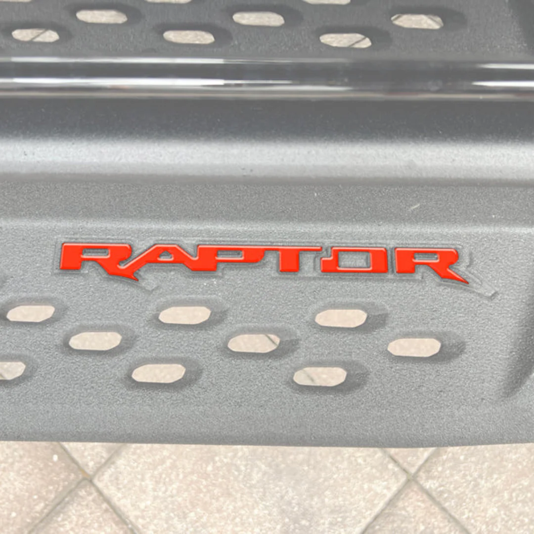 Tufskinz Raptor Running Board Letter Overlays for Ford Bronco Raptor (2022-2026) - Image 2
