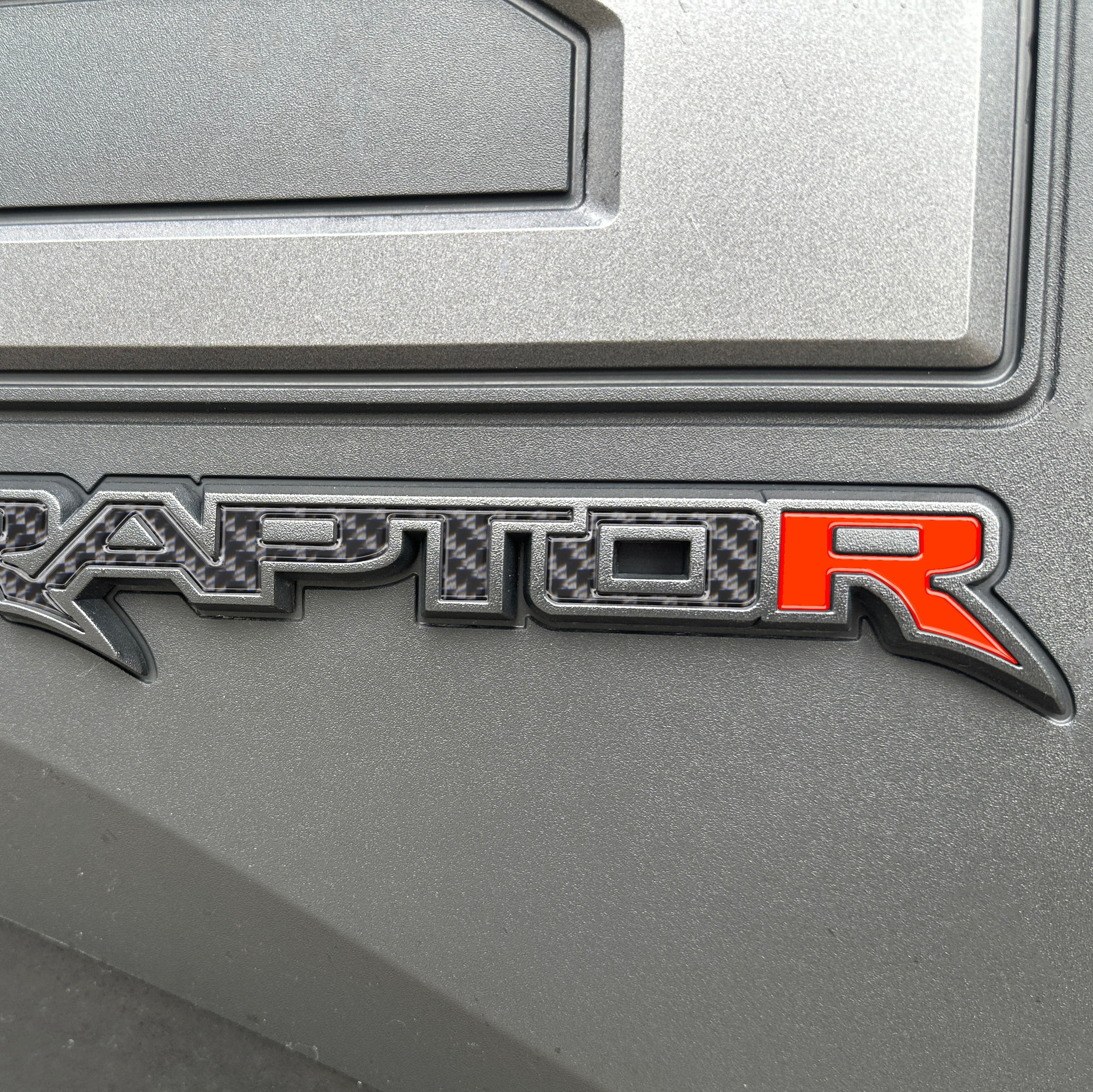 Tufskinz Raptor Tailgate Emblem Inserts for Ford F-150 Raptor (2017-2026) - Image 2