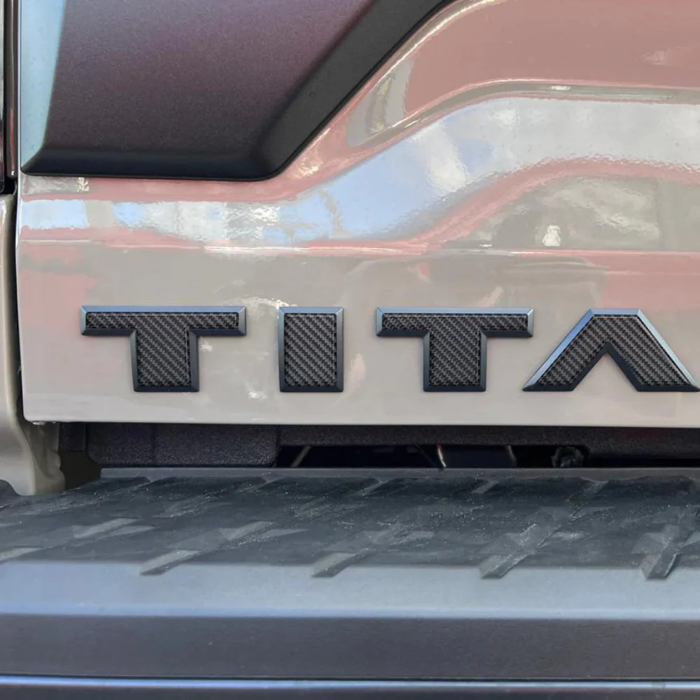 Tufskinz Tailgate Letter Emblem Overlays for Nissan Titan (2022-2024) - Image 2
